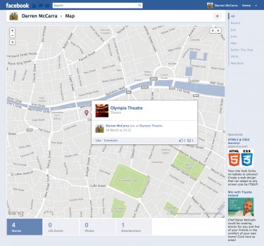Maps on Facebook